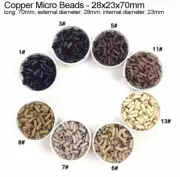 200X Copper Micro Beads for I Tip Hair Extension 28*23*70 mm copper bead AD