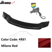 Fits 13-15 Honda Civic 9th Gen R Style Trunk Spoiler ABS Painted #R81 Milano Red (for: Honda)
