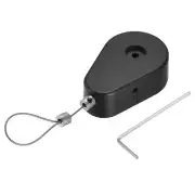 Retractable Cable Lock,Remote Control Anti-Lost Rope 600g Black 2pcs