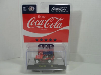 M2 Machines 2023 Coca-Cola Red, White & Blue Series 1944 Jeep MB #A31 1:64 Scale
