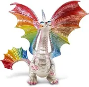 Safari Ltd. Fairy Rainbow Dragon - 6.5" Fantasy Figure - Mythical Toy for Boys, Girls, and Kids Ages 3+