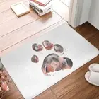 Tiger Animal Lover Bath Carpet Paw Flannel Mat Entrance Doormat Home Decor Rug