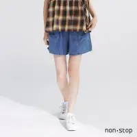 在飛比找momo購物網優惠-【non-stop】百搭大口袋牛仔短褲-1色
