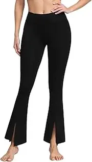 [Getervb] Flared Yoga Trousers Women's Leggings High Waist Flared Yoga Trousers Opaque Sports Trousers Bootcut Workout Fitness Jogging Dance Jazz Pants
