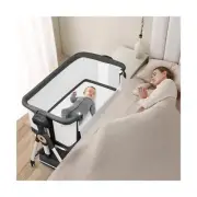 Baby Bassinet Bedside Sleeper, 3 in 1 Rocking Bassinet for Baby, Bassinet Bed...