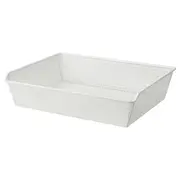 KOMPLEMENT metal basket with pull-out rail, white, 75x58 cm