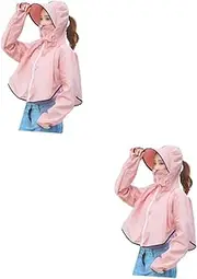 [BESPORTBLE] Long Sleeve Cape Summer Work Dresses Face Guard Sun Gaiter Sun Tops Womens Scarves Hooded Scarf Womens Scarfs Sun Screen Cloak Women Cloak