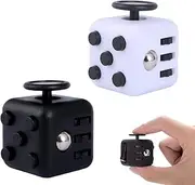 OUDQFCJ Fidget Toy Cube Anti-Stress Cube Toy, Cube with 6 Sides, Anti-Stress Cube Toy for Children and Adults, Stress Relief for Nervousness (Purple)