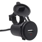 Motorcycle Mobile Phone Charger Waterproof 9-24V Power Supply USB Port Socket