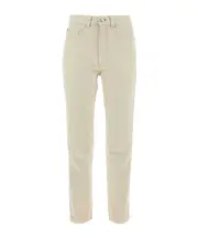 AMI Paris Logo-Patch Denim Jeans 26,27,28 Nude