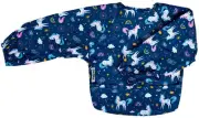 Silly Billyz: Wipe Clean Nylon Small Long Sleeve Bib - Unicorn