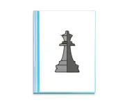 Checkerboard Queen White Word Chess Book Sheet Protectors Portfolio Binder Folder