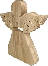 XLWLLNJ Wooden Angel Sculpture for Home Use, Collectible Religious Piece, Cross, as described