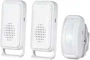 Motion Sensor Doorbell, Entry Alert Door Chime for Business Store Home System Commercial Door Alarm Detector, Caregiver Reminder for Elderly, Visitor Bell Welcome Buzzer with 1 Sensor & 2 Receiver