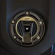 Resin Bike Motorcycle Sticker Compatible with Yamaha Tracer 9 GT 2025. Protection Motorcycle Fuel Cap Protection from Bumps and Scratches. Sticker Set 3D Resin Adhesive Stickers Made in Italy