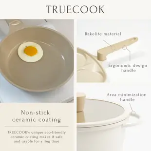 [Truecook] 煎蛋捲、方鍋 │不粘 Xtrema 陶瓷塗層 │6個重金屬陶瓷測試 │Pfoa,鉛,無鎘 │適用於