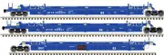 Atlas HO 20006625 - 53' Articulated Well Car "TTX" #888663 (xBRAN Forward Thinki