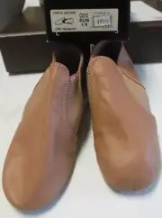 NEW/BOX CAPEZIO JAZZ BOOTS CG15 Sunta 4 W all leather neoprene insert no box top