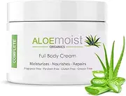 Natural Aloe Vera Body Lotion - Face & Body Moisturizing Cream With Organic Aloe Vera Gel, Vitamin E, Vitamin C, Retinol Cream, Shea Butter – Anti Aging, Stretch Marks, After Sun Lotion, Dry Skin, Acne Scar Cream, Eczema Cream - 8oz