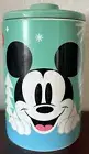 DISNEY Mickey Minnie Mouse Christmas 7" x 5" Canister Cookie Jar New