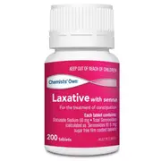 [Chemists' Own] Chemists Own Laxative with Senna 200 Tablets