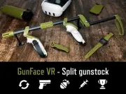 GunFace VR split gunstock for (Quest 3, Quest2)