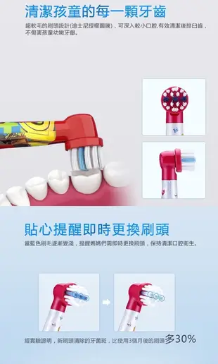 【Oral-B 歐樂B】 兒童 迪士尼 刷頭EB10-2 (2入) 電動牙刷 (5.9折)