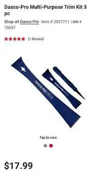 Dasco-Pro Multi-Purpose Trim Kit 3 pc Model 96 Blue, Made In The USA!
