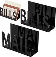 Acrylic Mail Bills Holders - Desktop Mail Sorter Envelope Holder Stand | Desktop Mail Sorters Letter Holder Envelope Holder Stand for Paper, File Folder
