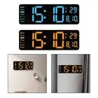 Remote Control Digital Wall Clock for Living Room with Temperature Display