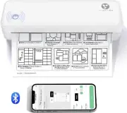 Yiwater Portable Thermal Printer, Inkless Printer Wireless for Travel, Bluetoot