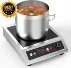 3500W Induction Cooktop Commercial Grade Portable Cooker 24H Timer 15A Hot Plate