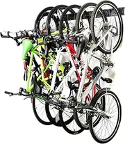 Ultrawall Bike Storage Rack,6 Bike Storage Hanger Wall Mount for Home & Garage Holds Up to 300bls