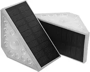 TOBBOMEY Solar Step Lights Led Triangle Stairs Lighting Outdoor Stairs Lights High Brightness for Garden Pathway