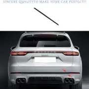 For Porsche Cayenne 2019-2023 Black Steel Rear Bumper Lower Protector Strip Trim (for: Porsche)