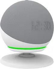 Alexa A355 Echo Dot 4 Wall Mount Holder, 4th Generation, 360° Rotation, Cable Storage, Wall Mount Holder, Stand, Storage Stand, Accessory Stand, Space Saving, Easy to Operate, White