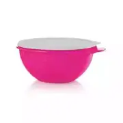 Tupperware Thatsa Bowl Jr 12 Cup Bright PINK with White Lid Mixing Serving