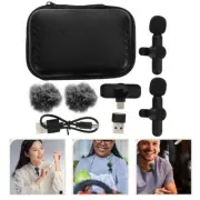 Mini Wireless Lavalier Microphone Mic For Andriod Phone Type C Recording Vlog