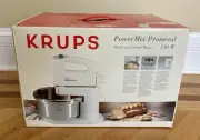 Vintage KRUPS PowerMix Prometal Model 613 - 3 Speeds Turbo Pulse - NEW IN BOX!