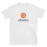 Gildan Softstyle Official Ubuntu Stacked Orange Black Logo T-Shirt