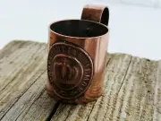 WW1 German Soldier Trench Art Brass Cup, Handmade (1325)