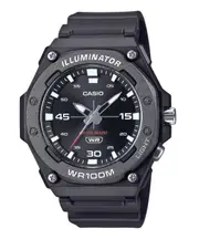 Casio Illuminator Analog Black Dial Backlight Quartz MW-620H-1AV 100M Mens Watch