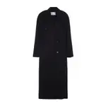 [The Frankie Shop] The Frankie Shop-Black Wool Gaia Double Breasted Coat-Donna XS STAND