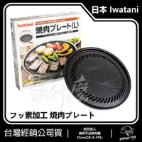 在飛比找PChome24h購物優惠-Iwatani 日本岩谷 岩燒烤盤 33CM 不沾烤盤 烤肉