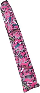 Parliky Fishing Rod Bag Foldable Fishing Rod Carrier Fishing Rod Carrier Pouch Handy Fishing Rod Carrying Case Travel-Friendly Fishing Rod Cover Fishing Gear Storage Bag Oxford Cloth Pink
