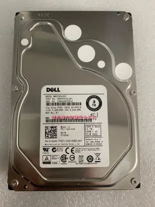 DELL 3T SAS 6G 7.2K 3.5寸 伺服器硬碟 MG03SCA300 PN:014X4H