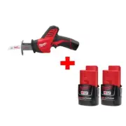 Milwaukee Reciprocating Saw Kit 12V Keyless Blade Change + Battery (2-Pack)