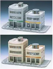 TOMIX 4049 N Gauge Round Building Set, Beige, Model Railway Supplies