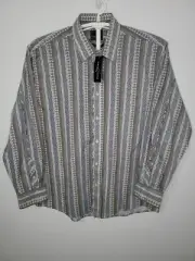 NWT Marc Ecko Mens XL Cut & Sew Button Up Long Sleeve Shirt MEO32836 XL183
