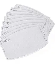 50 Pack 2.5PM Activated Carbon Filter Insert for Adult Face Mask Pocket
